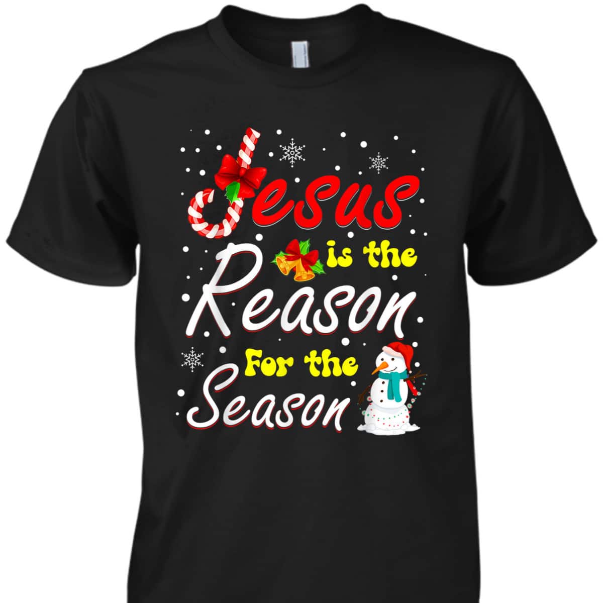 Christian Jesus The Reason Christmas Stocking Stuffer T-Shirt Christian Jesus The Reason Christmas Stocking Stuffer T-Shirt