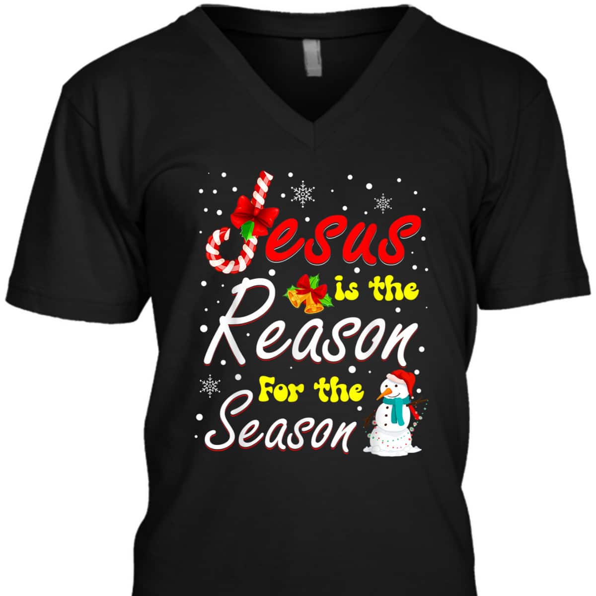 Christian Jesus The Reason Christmas Stocking Stuffer T-Shirt Christian Jesus The Reason Christmas Stocking Stuffer T-Shirt
