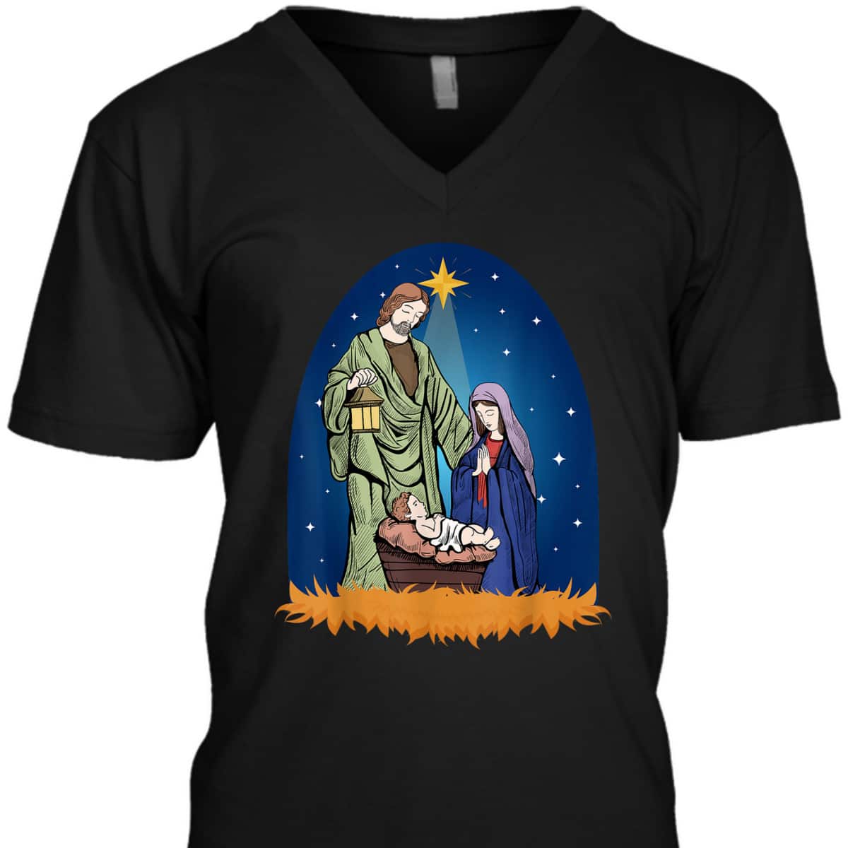 Jesus Nativity Scene True Story Christian Christmas T-Shirt Jesus Nativity Scene True Story Christian Christmas T-Shirt