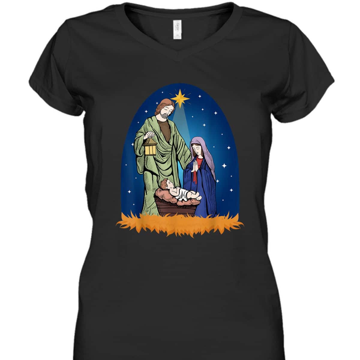 Jesus Nativity Scene True Story Christian Christmas T-Shirt Jesus Nativity Scene True Story Christian Christmas T-Shirt