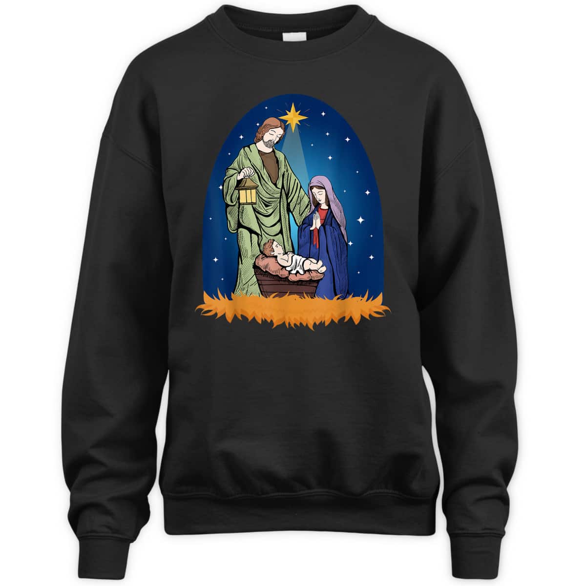 Jesus Nativity Scene True Story Christian Christmas T-Shirt Jesus Nativity Scene True Story Christian Christmas T-Shirt