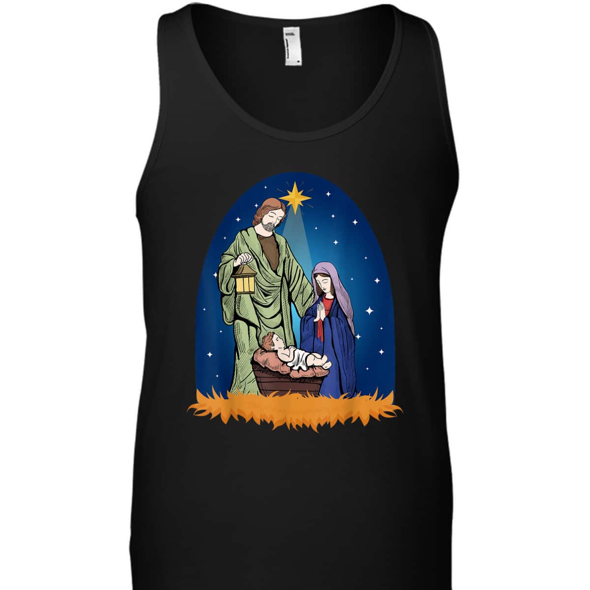 Jesus Nativity Scene True Story Christian Christmas T-Shirt