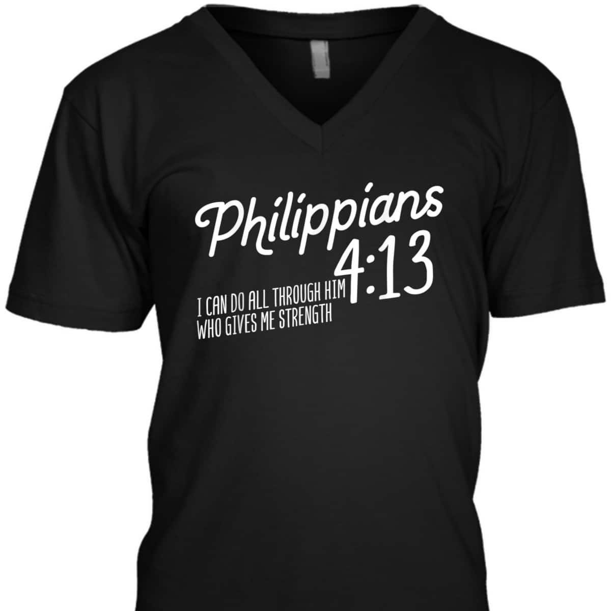 Christian Bible Verse Philippians 4:13 Religion Bible Scripture T-Shirt Christian Bible Verse Philippians 4:13 Religion Bible Scripture T-Shirt