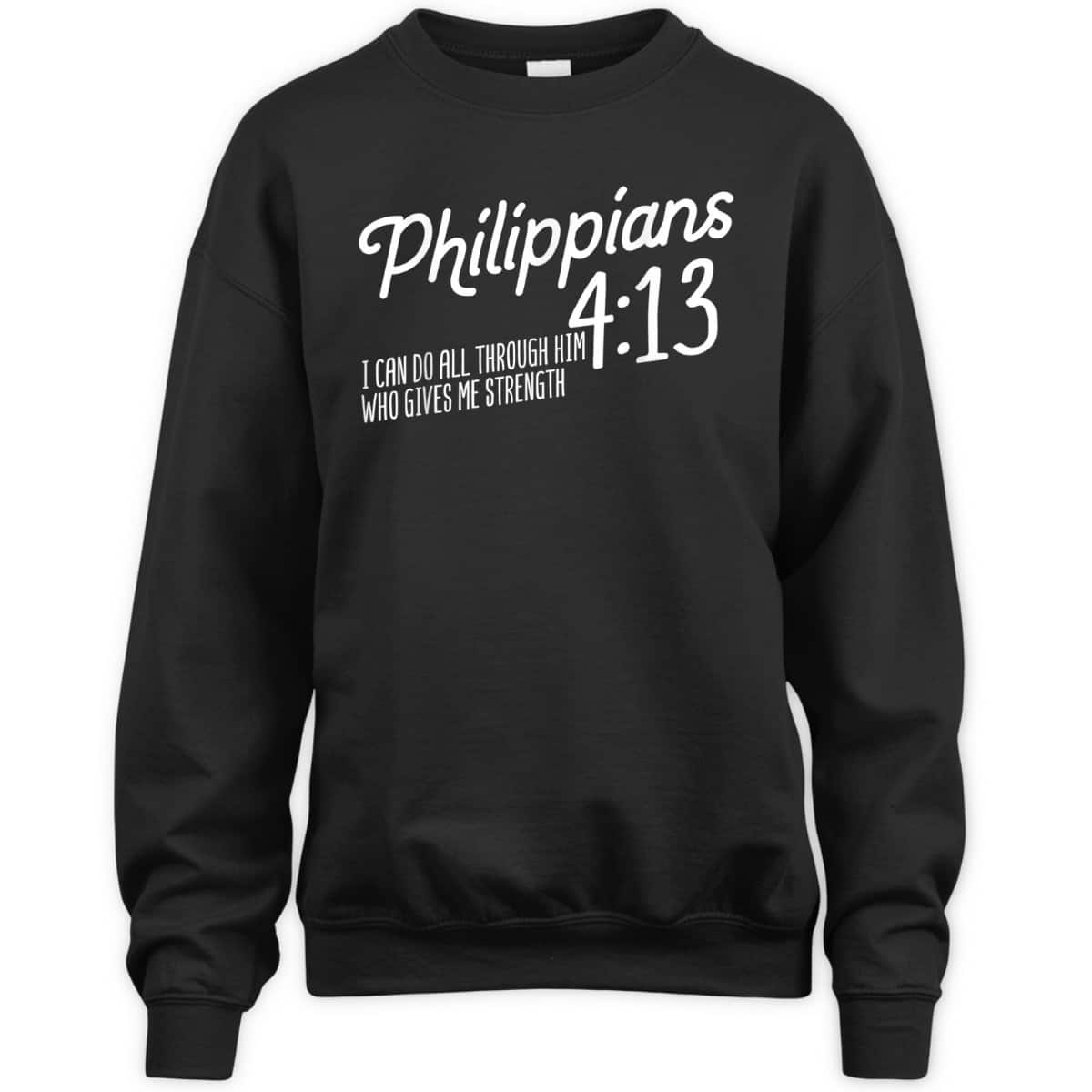 Christian Bible Verse Philippians 4:13 Religion Bible Scripture T-Shirt