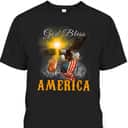 God Bless America 4th OF July Eagle USA Flag Christian T-Shirt