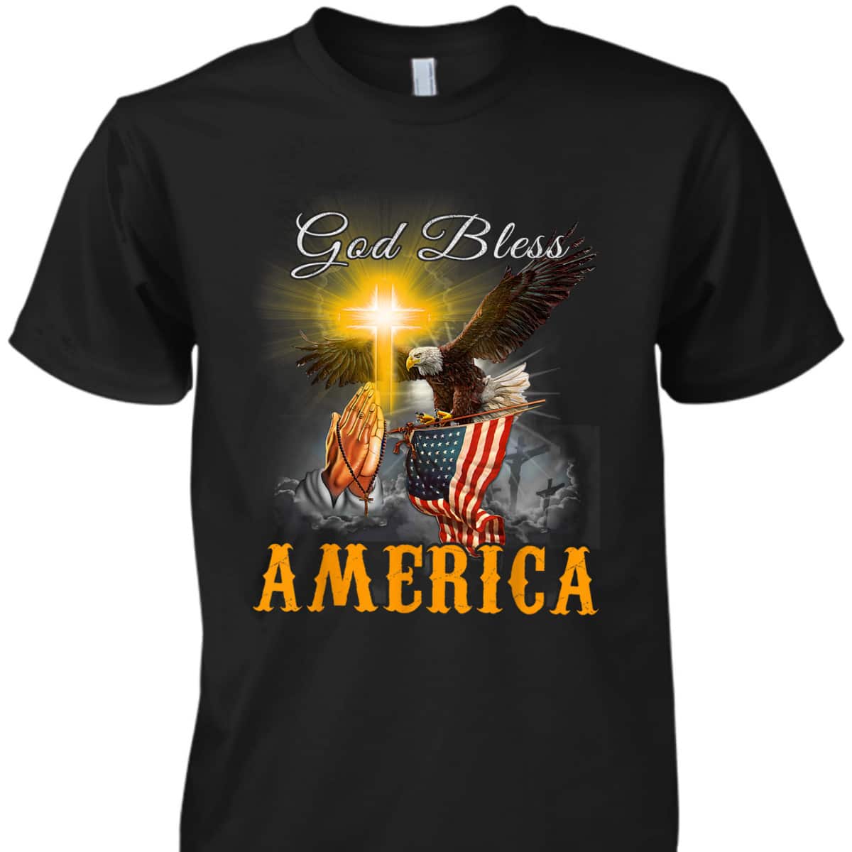 God Bless America 4th OF July Eagle USA Flag Christian T-Shirt God Bless America 4th OF July Eagle USA Flag Christian T-Shirt