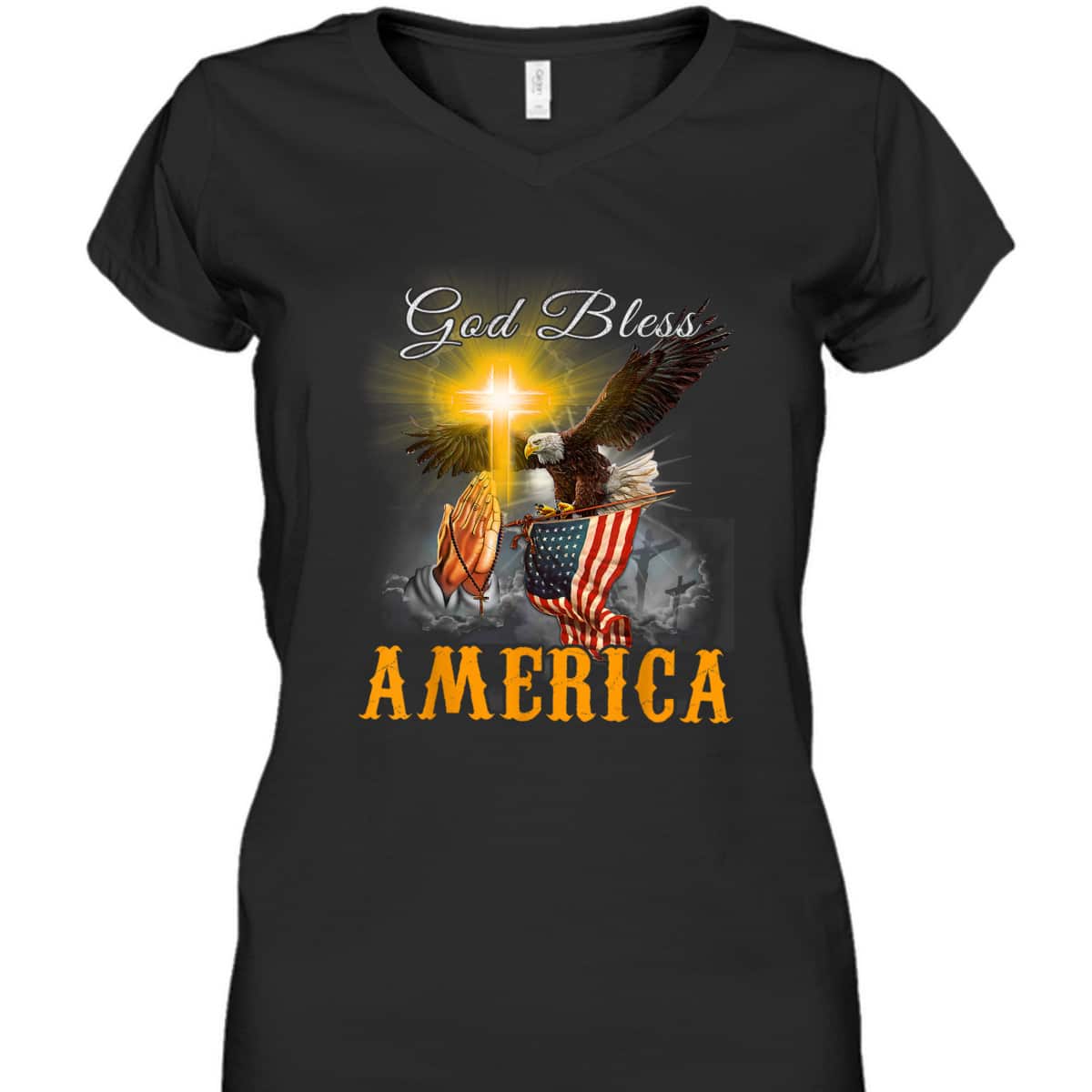 God Bless America 4th OF July Eagle USA Flag Christian T-Shirt God Bless America 4th OF July Eagle USA Flag Christian T-Shirt