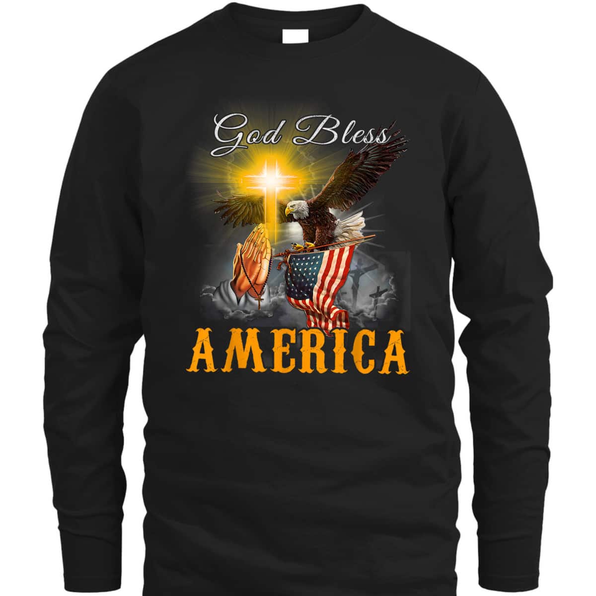 God Bless America 4th OF July Eagle USA Flag Christian T-Shirt God Bless America 4th OF July Eagle USA Flag Christian T-Shirt