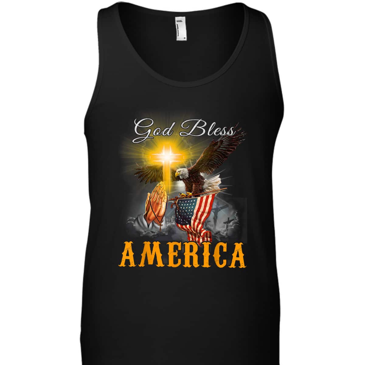 God Bless America 4th OF July Eagle USA Flag Christian T-Shirt God Bless America 4th OF July Eagle USA Flag Christian T-Shirt
