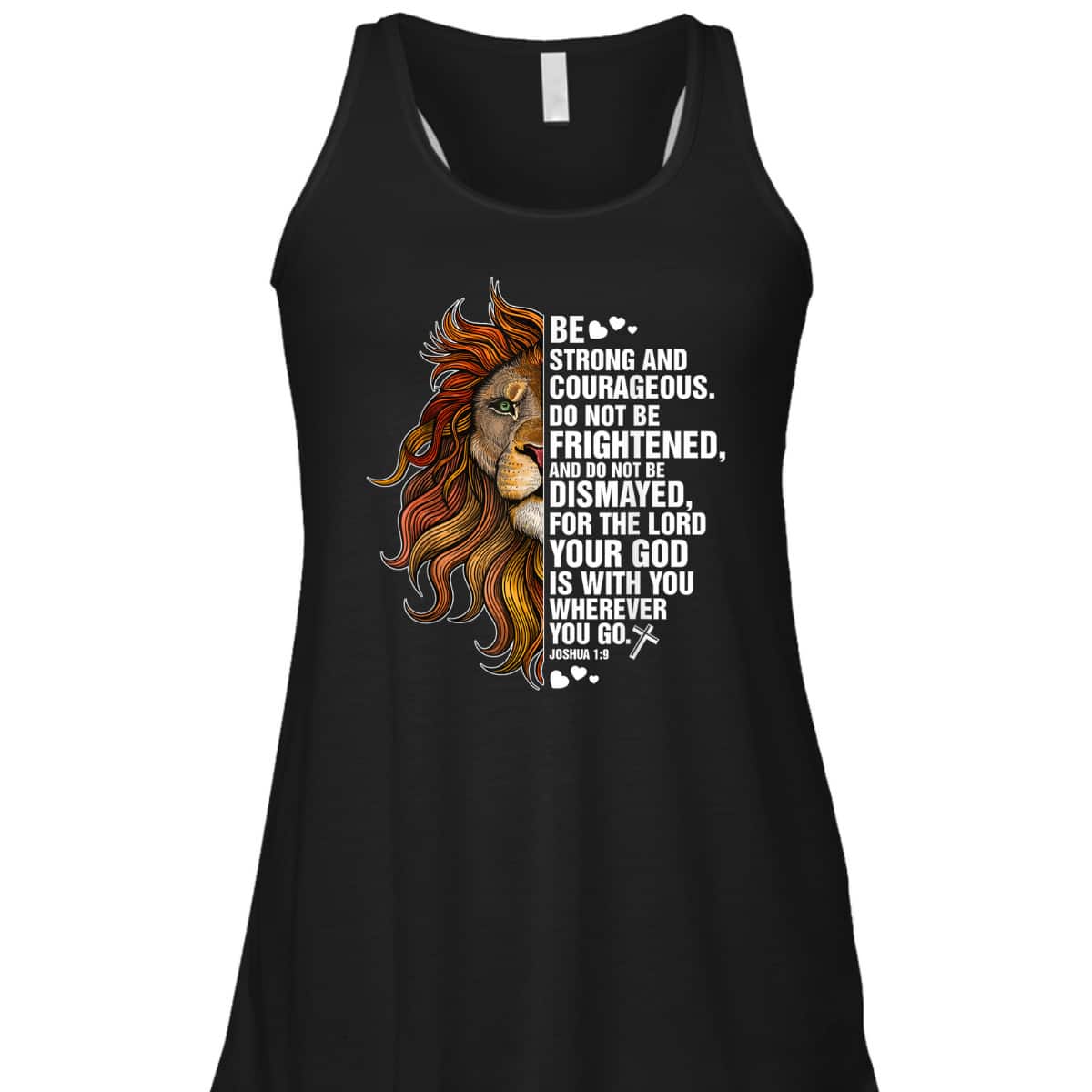 Joshua 19 Christian Bible Be Strong And Courageous Lion T-Shirt Joshua 19 Christian Bible Be Strong And Courageous Lion T-Shirt