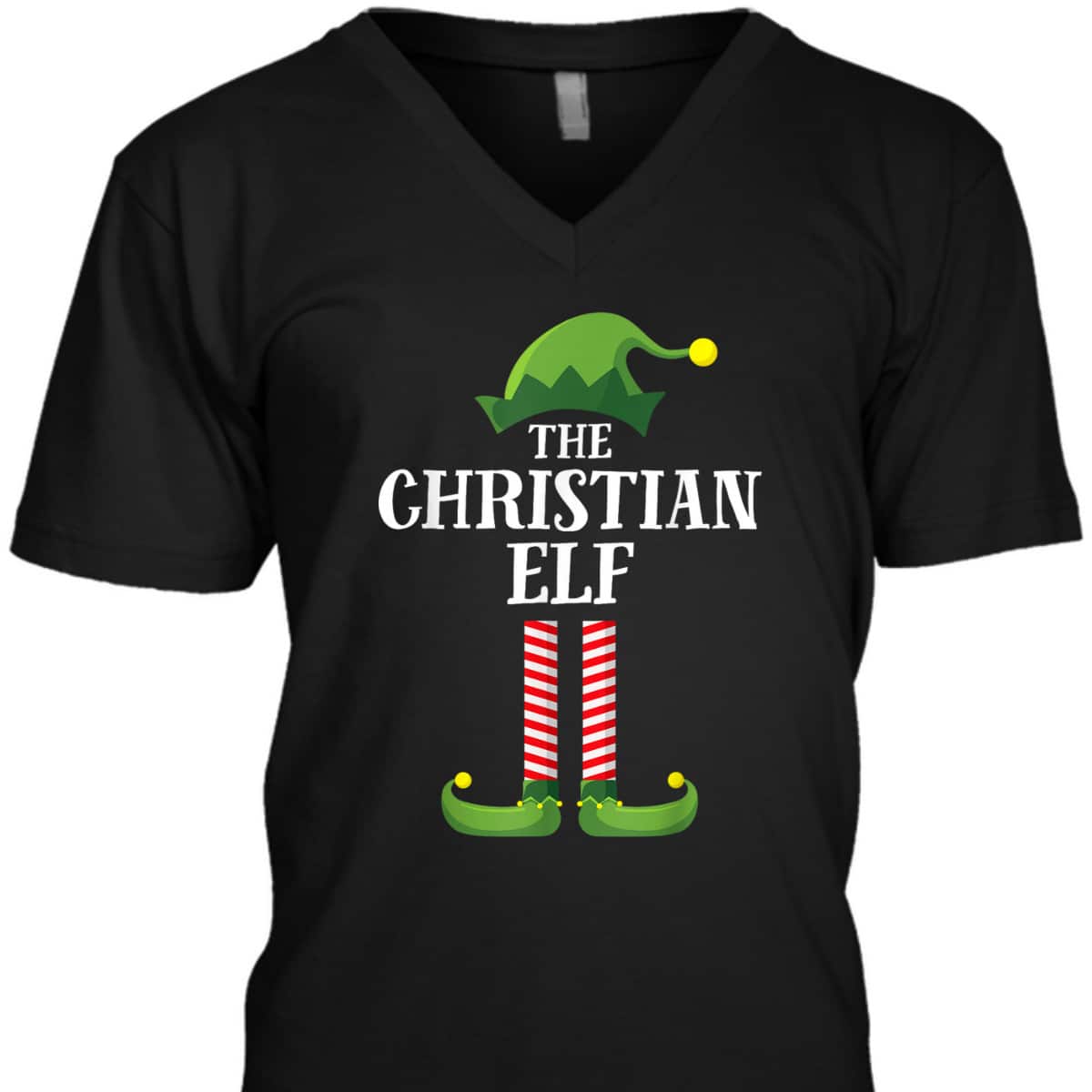 Christian Elf Christmas Party T-Shirt For Your Family And Friend Christian Elf Christmas Party T-Shirt For Your Family And Friend