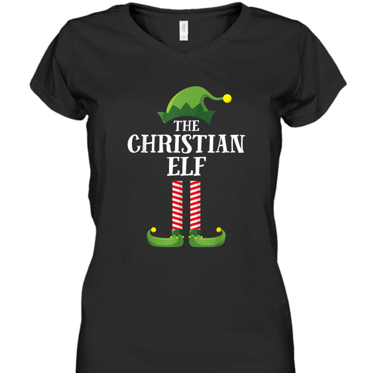 Christian Elf Christmas Party T-Shirt For Your Family And Friend