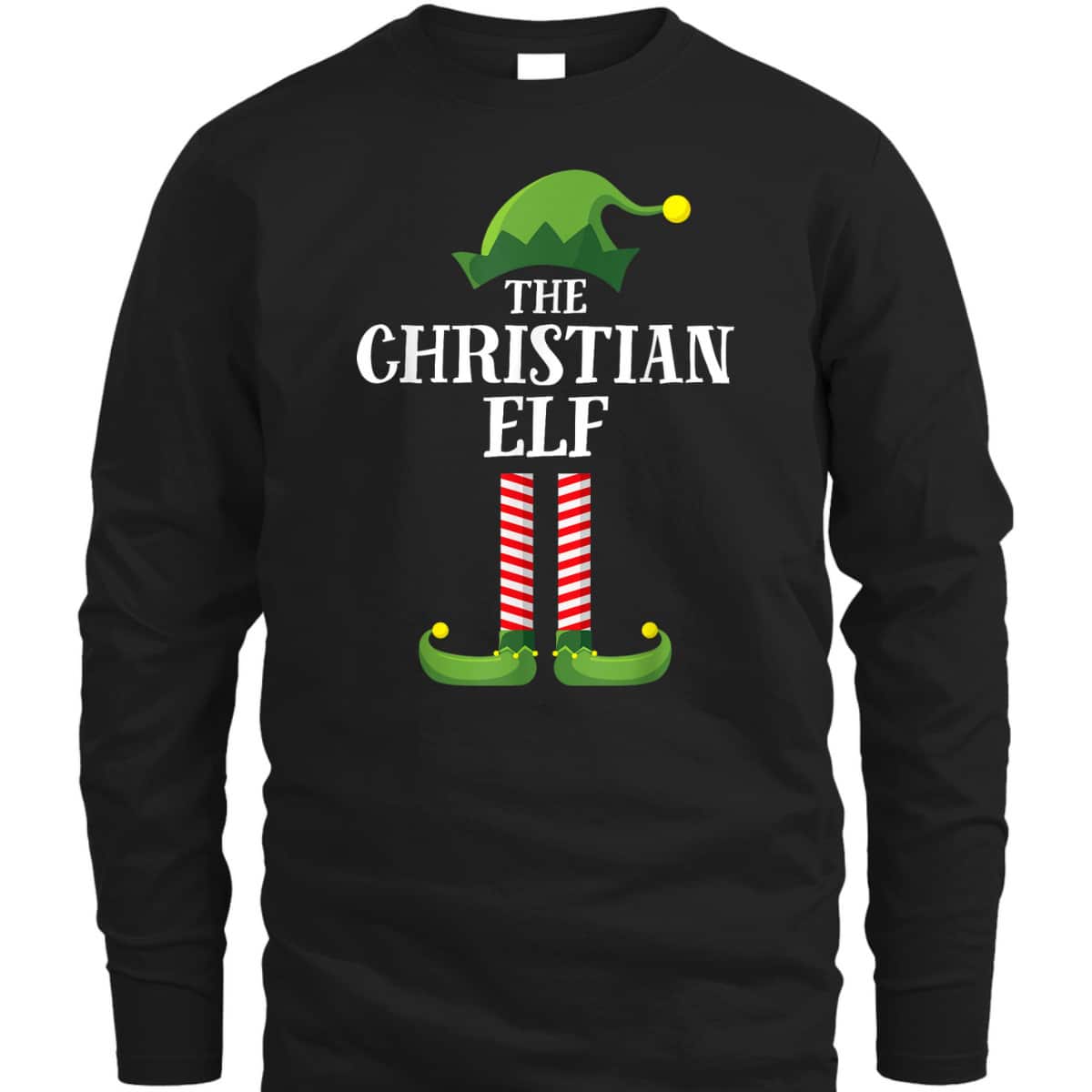 Christian Elf Christmas Party T-Shirt For Your Family And Friend