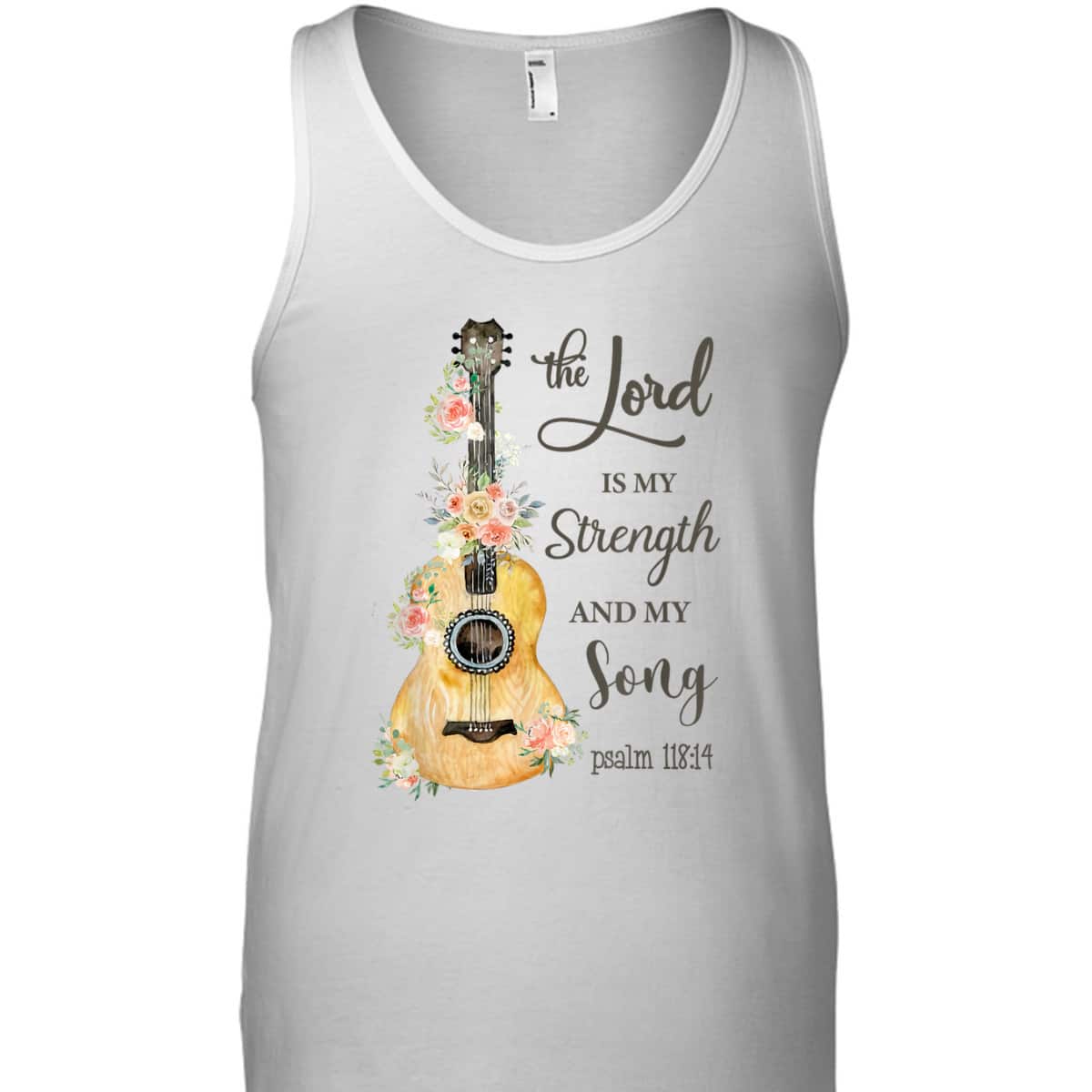 Christian Guitar Jesus The Lord Is My Strength And My Song Bible Verse T-Shirt Christian Guitar Jesus The Lord Is My Strength And My Song Bible Verse T-Shirt