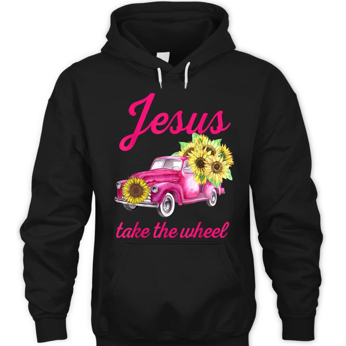 Pink Breast Cancer Awareness Truck Jesus Take The Wheel T-Shirt