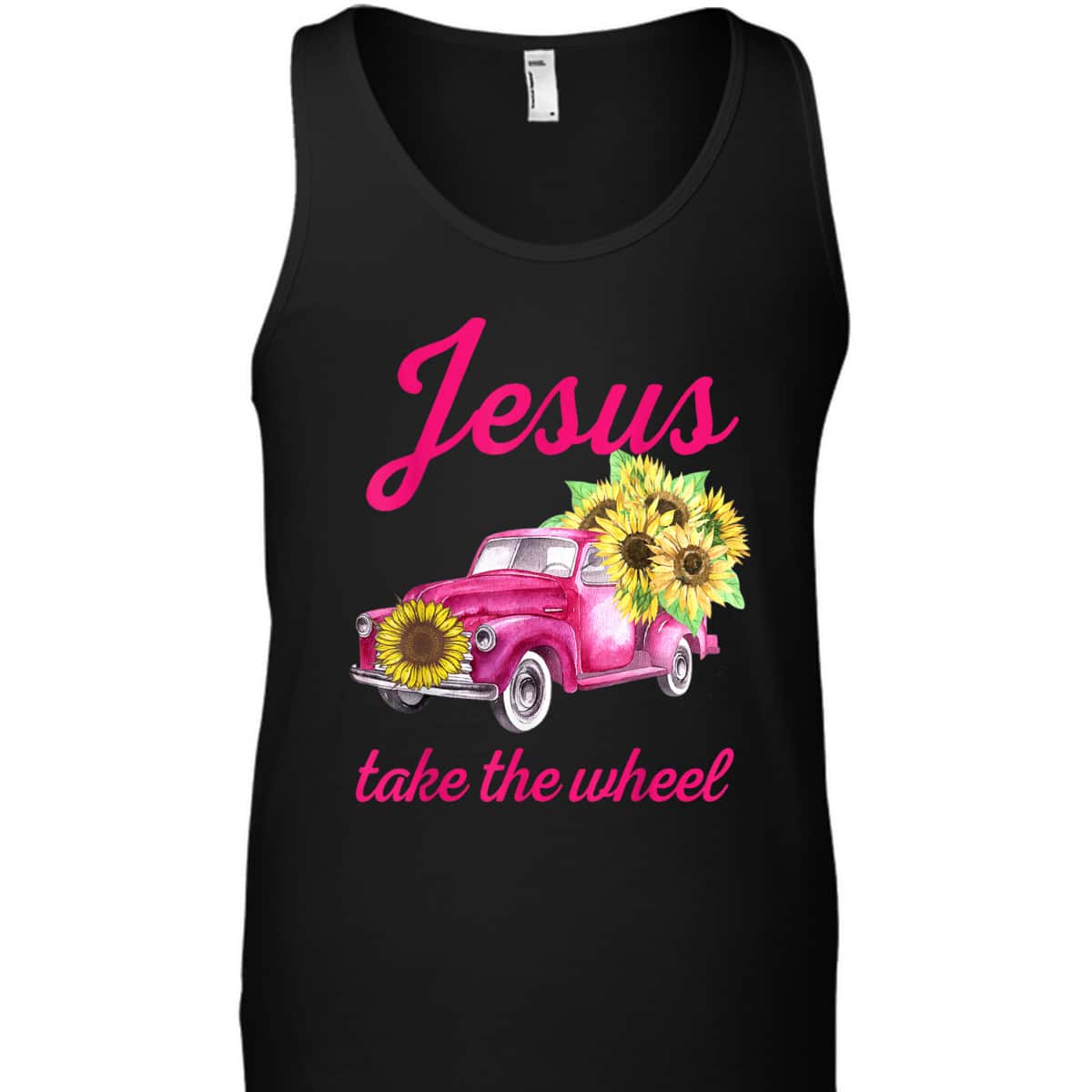 Pink Breast Cancer Awareness Truck Jesus Take The Wheel T-Shirt