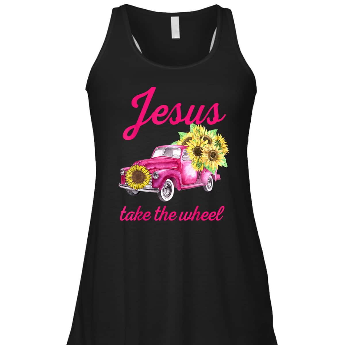 Pink Breast Cancer Awareness Truck Jesus Take The Wheel T-Shirt