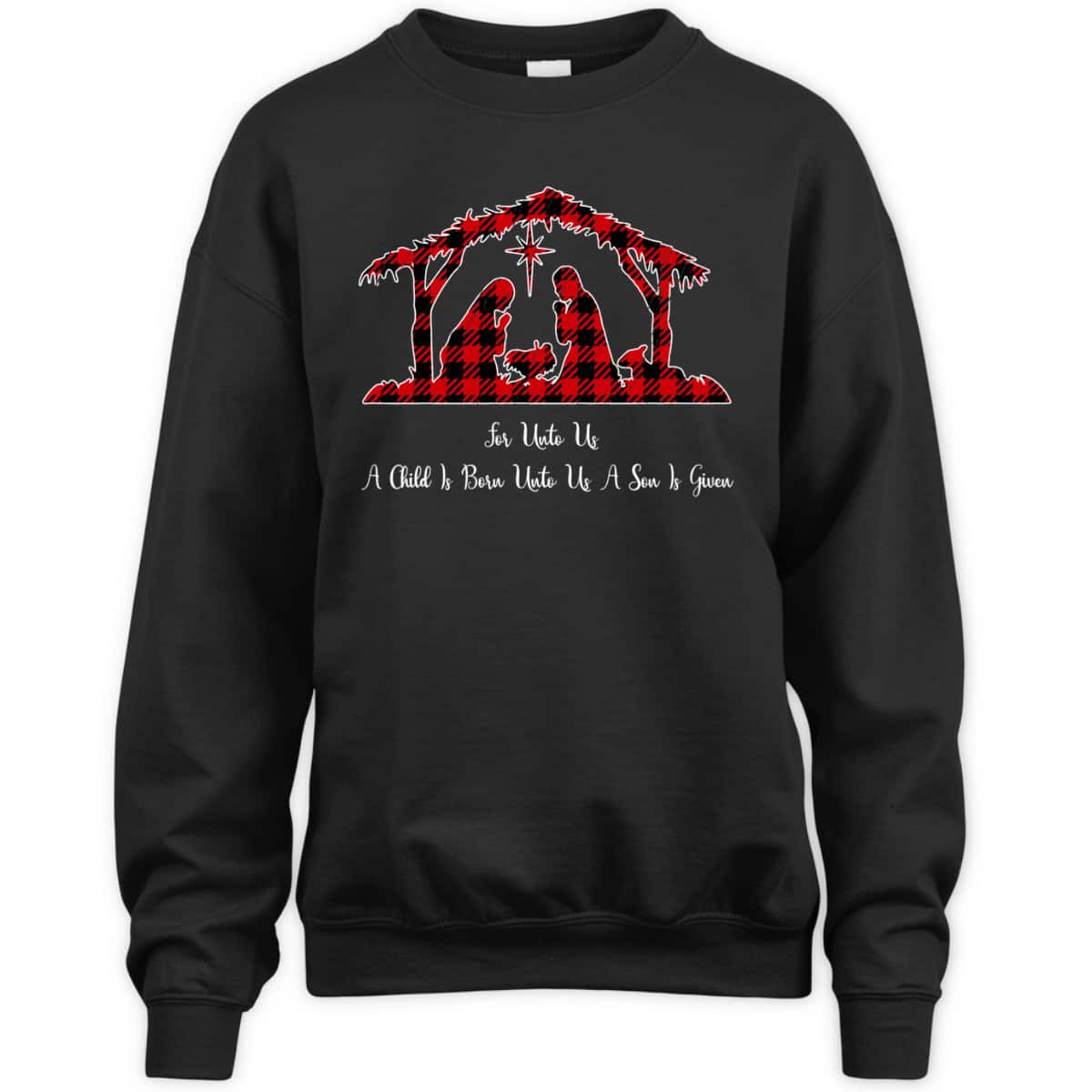Christmas Nativity Scene Red Plaid Costume Isaiah Bible T-Shirt Christmas Nativity Scene Red Plaid Costume Isaiah Bible T-Shirt