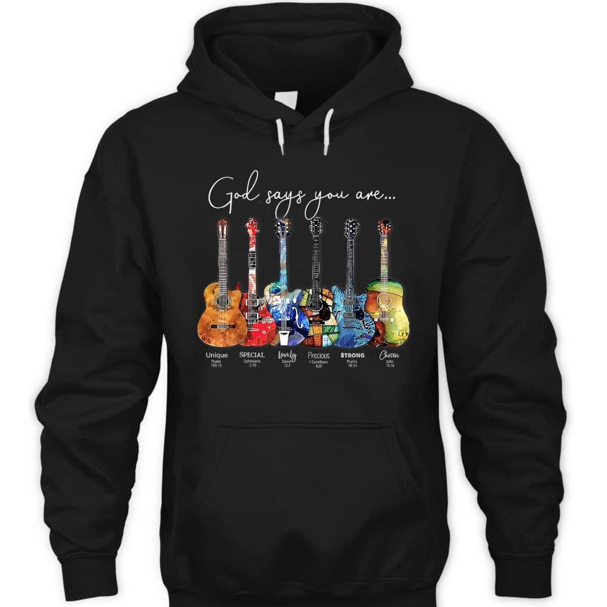 Christian Faith Jesus Guitar God Say You Are Bible Verse Guitarist T-Shirt Christian Faith Jesus Guitar God Say You Are Bible Verse Guitarist T-Shirt