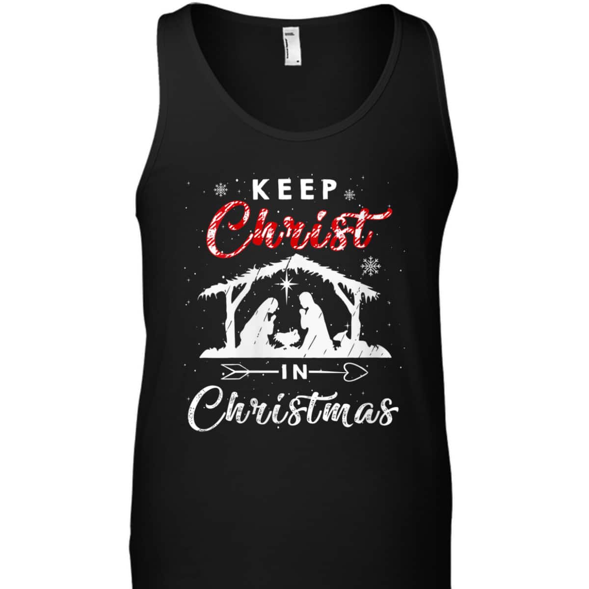 Keep Christ In Christmas Red Plaid Christian Winter Holiday T-Shirt Keep Christ In Christmas Red Plaid Christian Winter Holiday T-Shirt