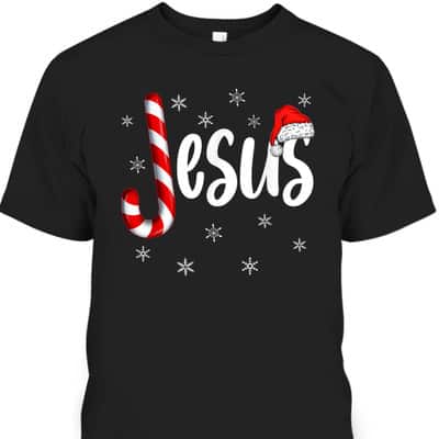 Christian Jesus Is The Reason Candy Cane Religious Christmas T-Shirt