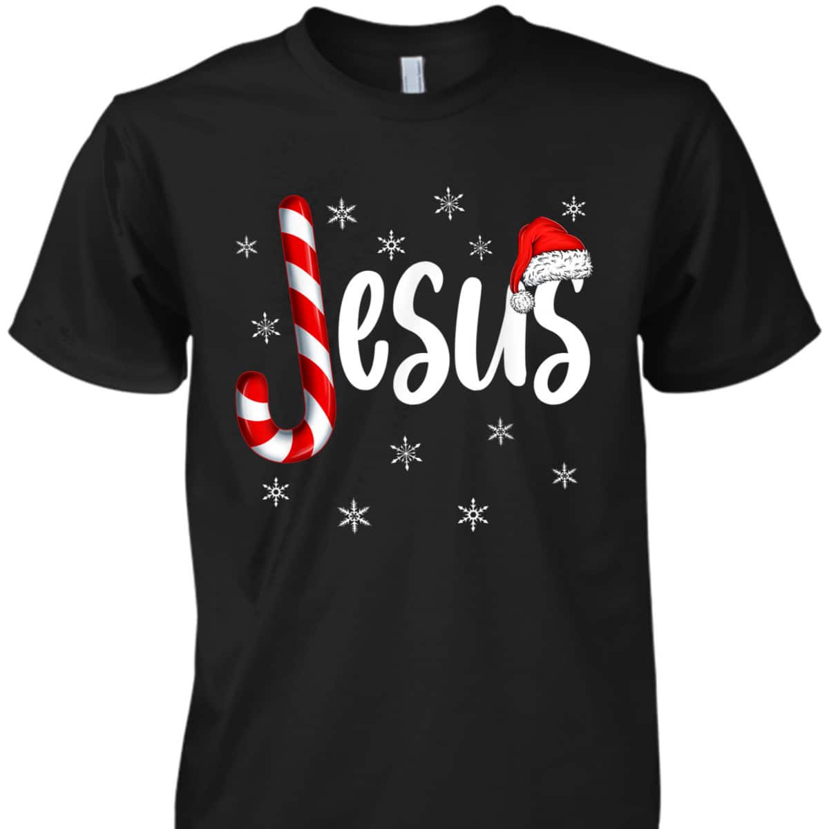 Christian Jesus Is The Reason Candy Cane Religious Christmas T-Shirt Christian Jesus Is The Reason Candy Cane Religious Christmas T-Shirt
