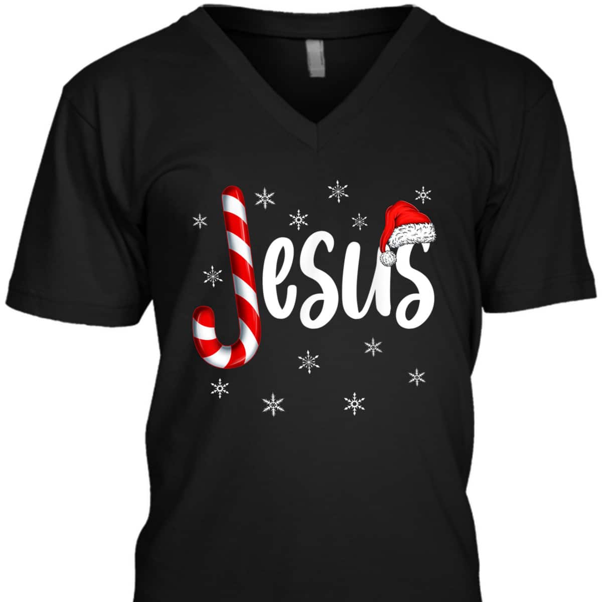 Christian Jesus Is The Reason Candy Cane Religious Christmas T-Shirt Christian Jesus Is The Reason Candy Cane Religious Christmas T-Shirt
