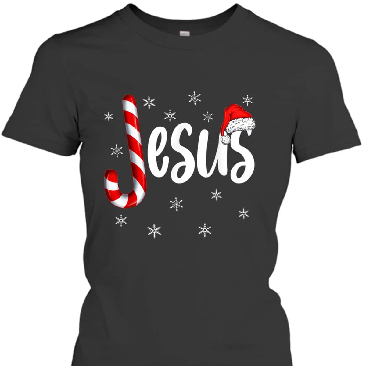 Christian Jesus Is The Reason Candy Cane Religious Christmas T-Shirt Christian Jesus Is The Reason Candy Cane Religious Christmas T-Shirt