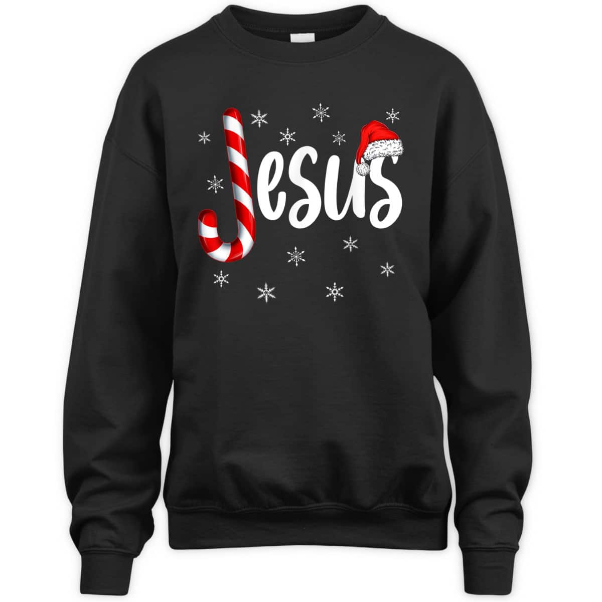 Christian Jesus Is The Reason Candy Cane Religious Christmas T-Shirt