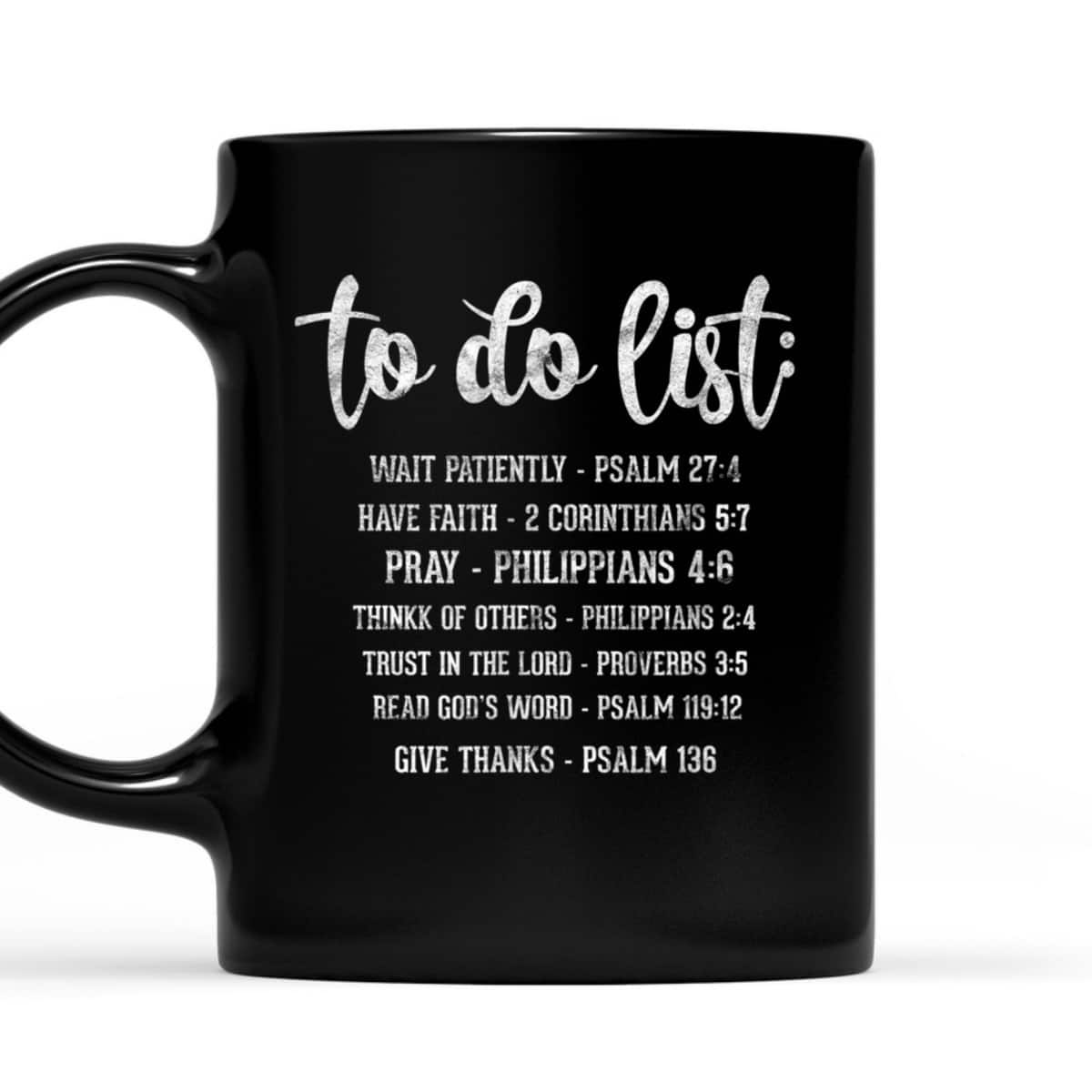 Christian Religious Funny To Do List Bible Verse T-Shirt