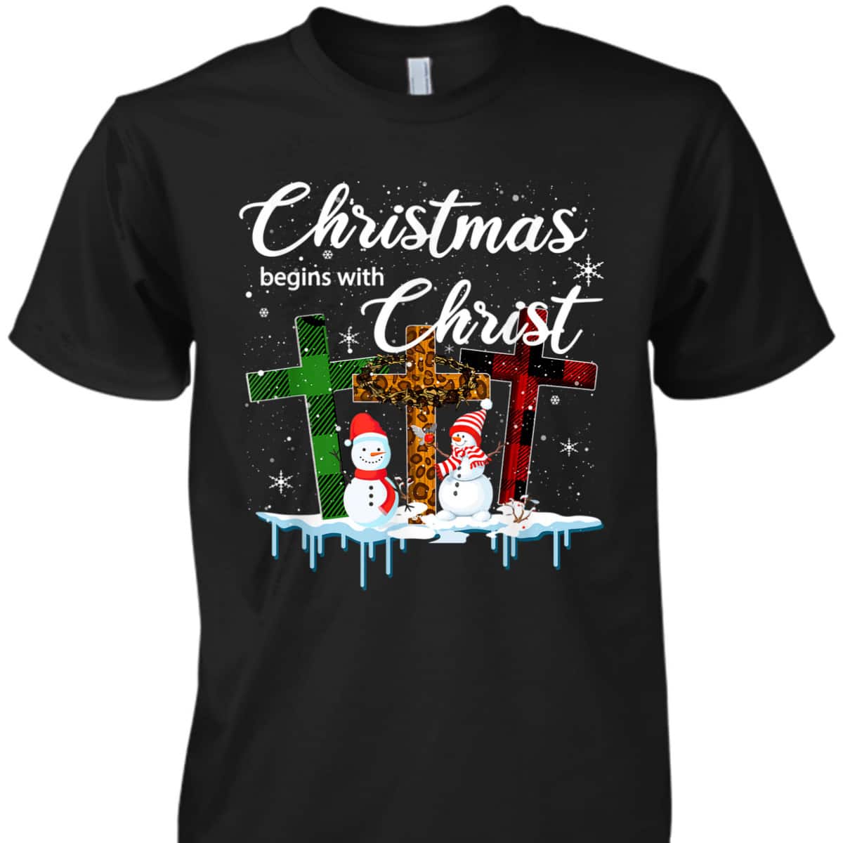 Christmas Begins With Christ Costume Xmas Christian T-Shirt Christmas Begins With Christ Costume Xmas Christian T-Shirt