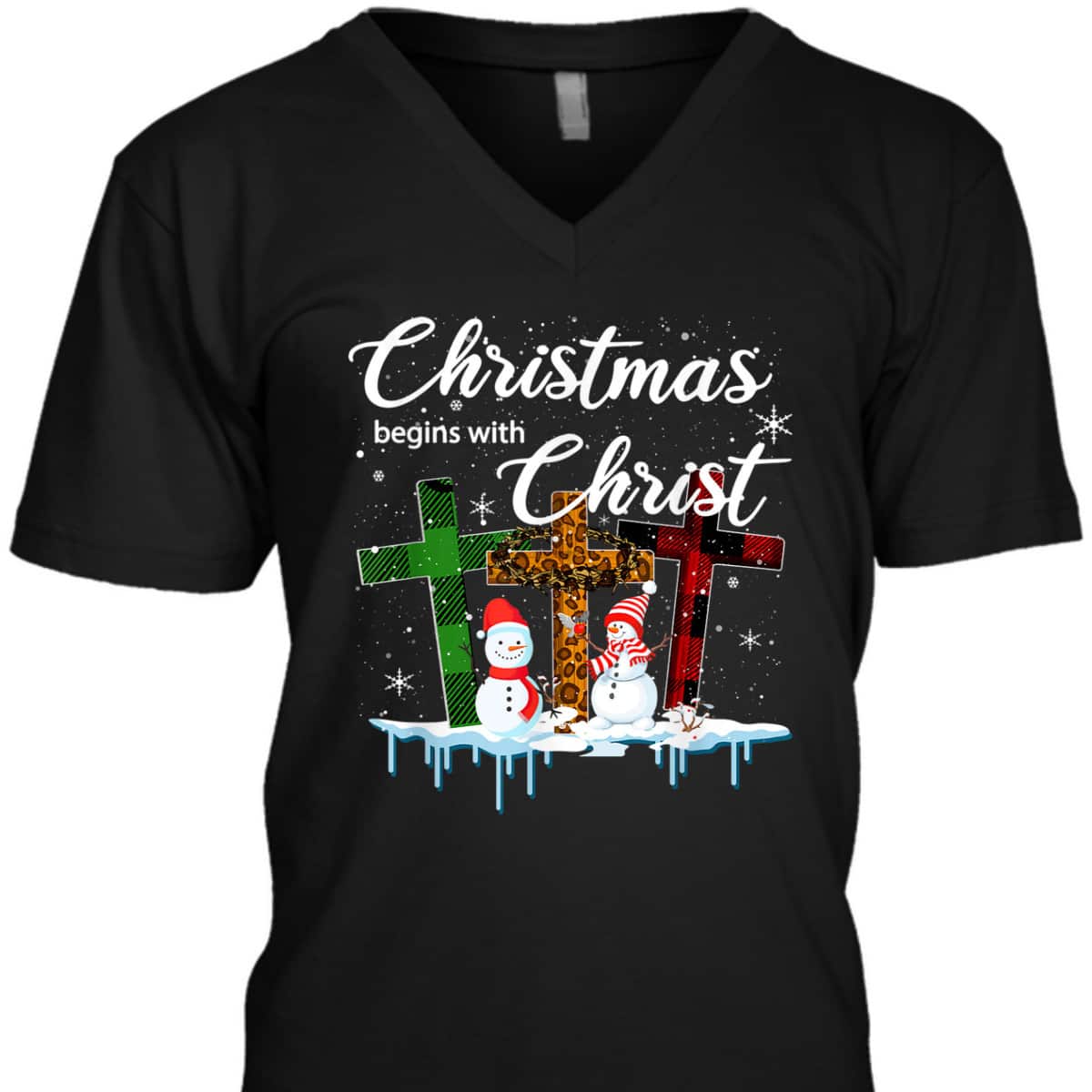 Christmas Begins With Christ Costume Xmas Christian T-Shirt Christmas Begins With Christ Costume Xmas Christian T-Shirt
