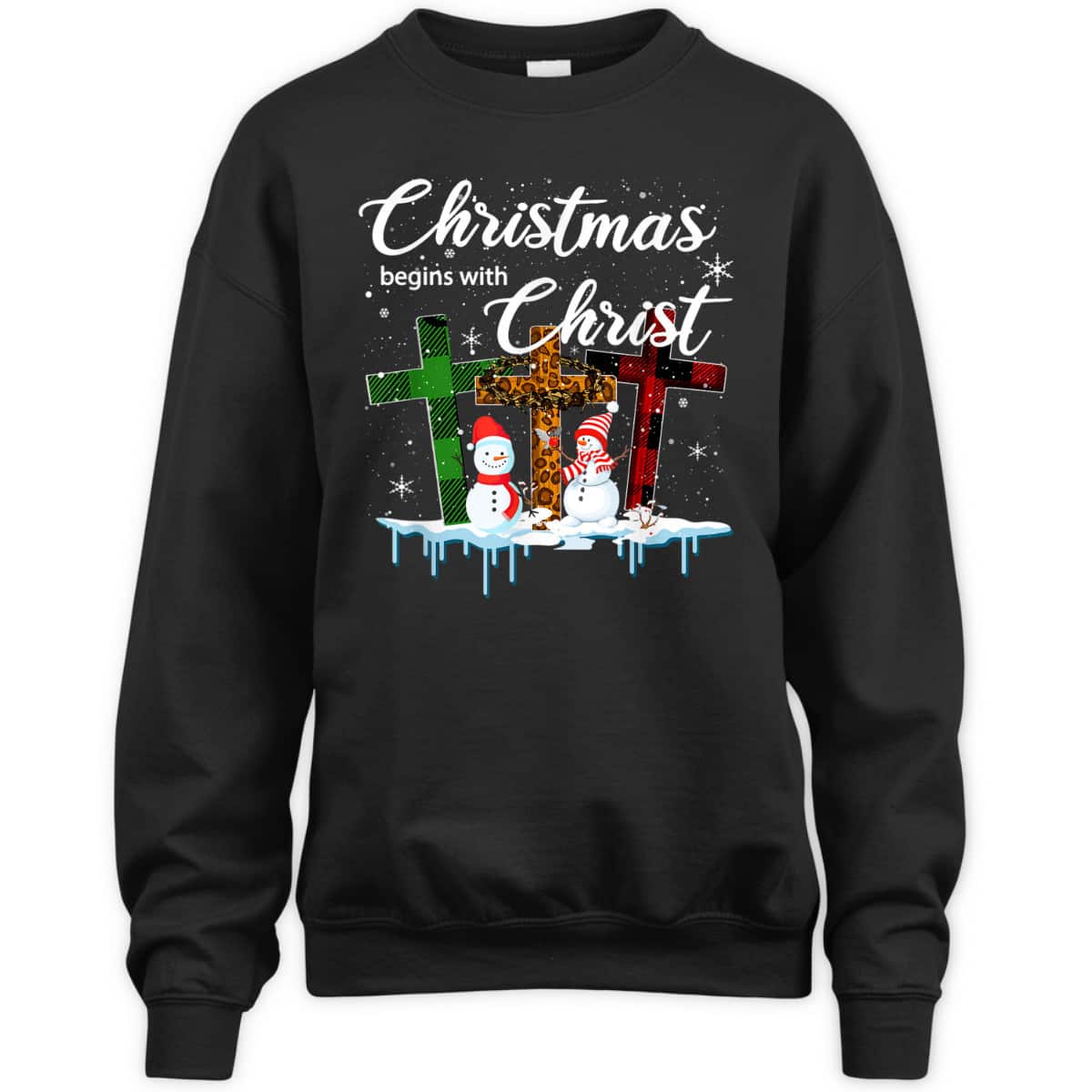 Christmas Begins With Christ Costume Xmas Christian T-Shirt Christmas Begins With Christ Costume Xmas Christian T-Shirt