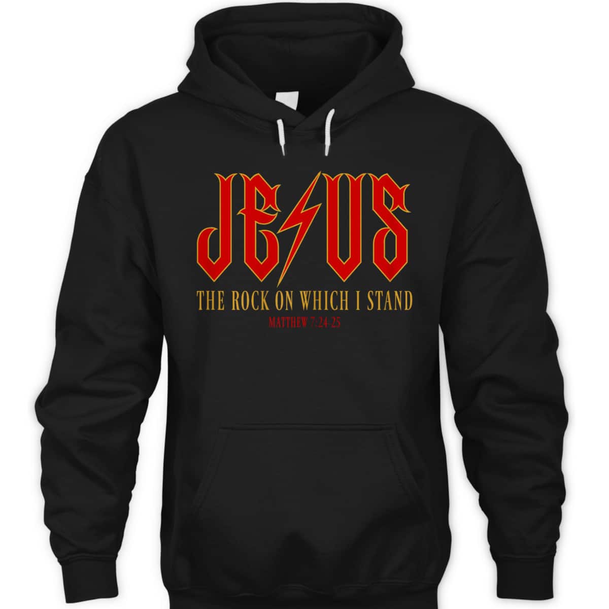 Christian Jesus Rock Band Matthew 7:24 Retro Vintage Bible Verse T-Shirt Christian Jesus Rock Band Matthew 7:24 Retro Vintage Bible Verse T-Shirt