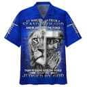 I Would Rather Stand With God Jesus And The Lion Christian Hawaiian Shirt