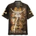Faith Over Fear Jesus Lion And Dove Christian Hawaiian Shirt Faith Over Fear Jesus Lion And Dove Christian Hawaiian Shirt