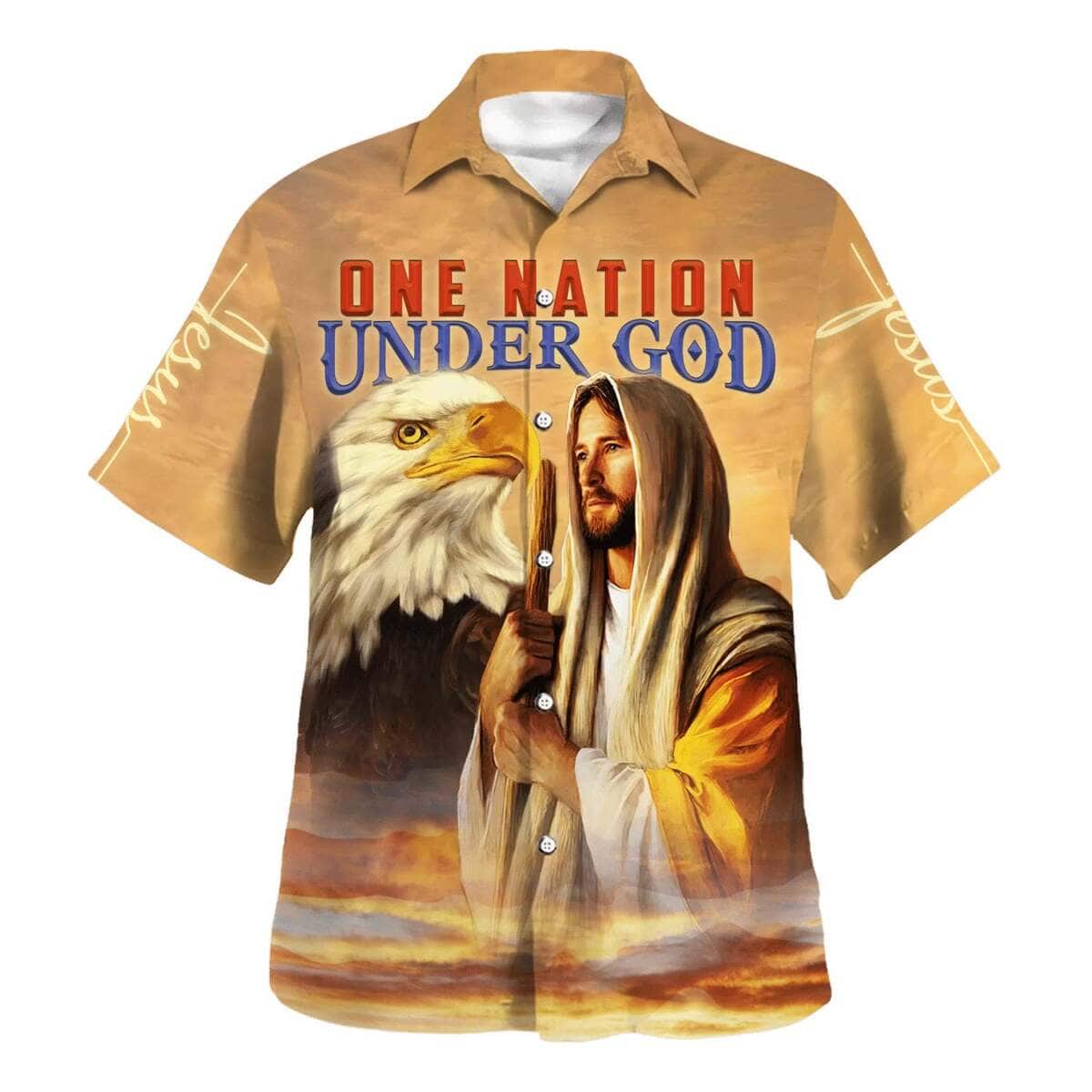One Nation Under God Jesus Christian Faith Hawaiian Shirt One Nation Under God Jesus Christian Faith Hawaiian Shirt
