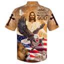 Independence Day US Flag One Nation Under God Jesus And Lion Eagle American Christian Faith Hawaiian Shirt Independence Day US Flag One Nation Under God Jesus And Lion Eagle American Christian Faith Hawaiian Shirt