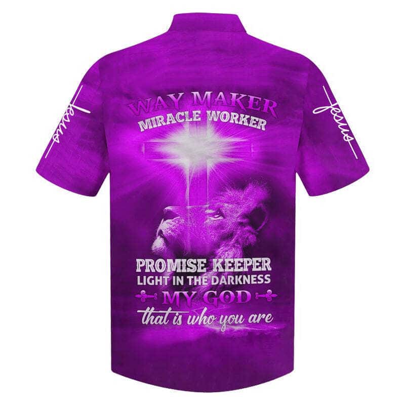 Lion Way Maker Miracle Worker Promise Keeper Light In The Darkness Jesus Christian Faith Hawaiian Shirt Lion Way Maker Miracle Worker Promise Keeper Light In The Darkness Jesus Christian Faith Hawaiian Shirt