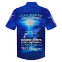 Jesus Lion Way Maker Miracle Worker Promise Keeper Light In The Darkness Blue Christian Faith Hawaiian Shirt