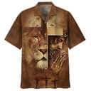 Lion Jesus Pray Cross Christian Faith Religious Hawaiian Shirt