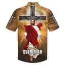 Jesus Christ Cross Faith Over Fear Christian Faith Cross Hawaiian Shirt