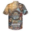 Faith Over Fear Christian Faith Knight Template Hawaiian Shirt