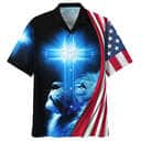 American Flag 4th Of July Lion Cross Christian Hawaiian Shirt American Flag 4th Of July Lion Cross Christian Hawaiian Shirt