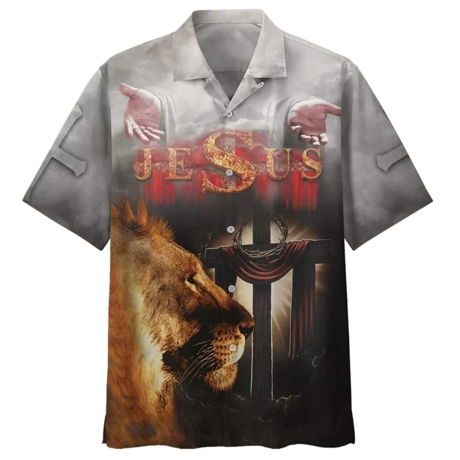 Lion Of Judah Lord God Christians Faith Bible Cross Christian Hawaiian Shirt Lion Of Judah Lord God Christians Faith Bible Cross Christian Hawaiian Shirt