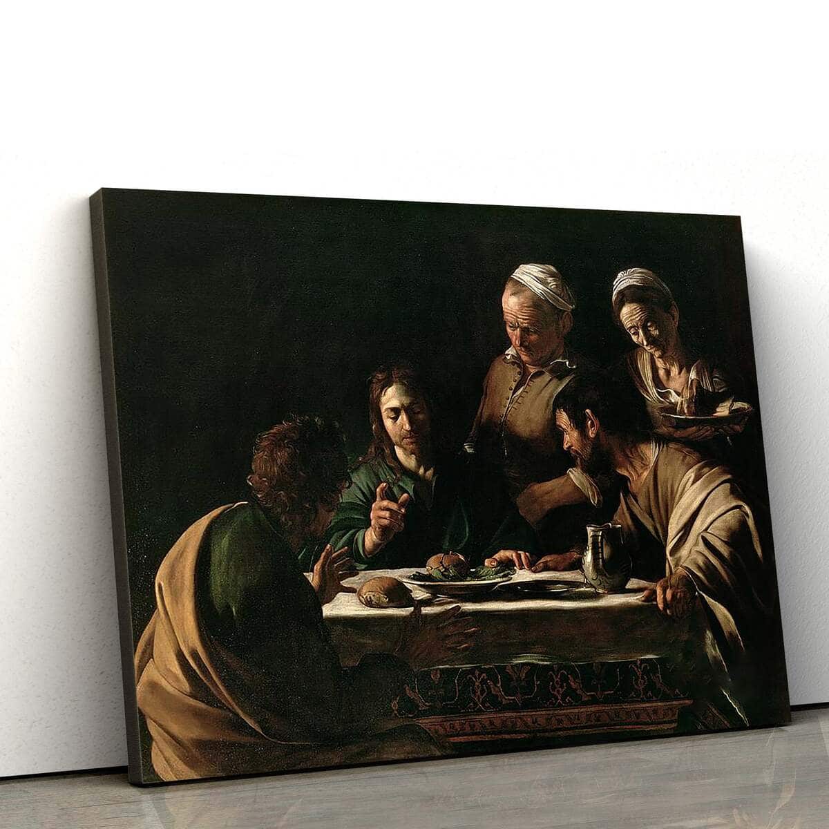 Supper At Emmaus Jesus Christian Faith Canvas Wall Art Supper At Emmaus Jesus Christian Faith Canvas Wall Art