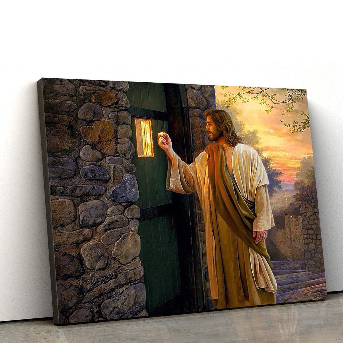 Jesus Knocking Door Jesus Christian Faith Canvas Wall Art Jesus Knocking Door Jesus Christian Faith Canvas Wall Art