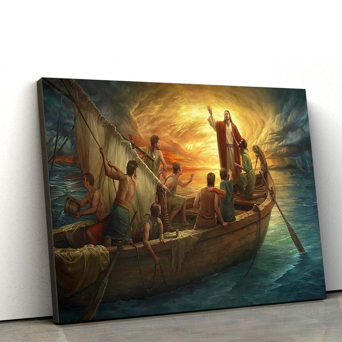 From Fear To Faith Jesus Christian Faith Canvas Wall Art From Fear To Faith Jesus Christian Faith Canvas Wall Art