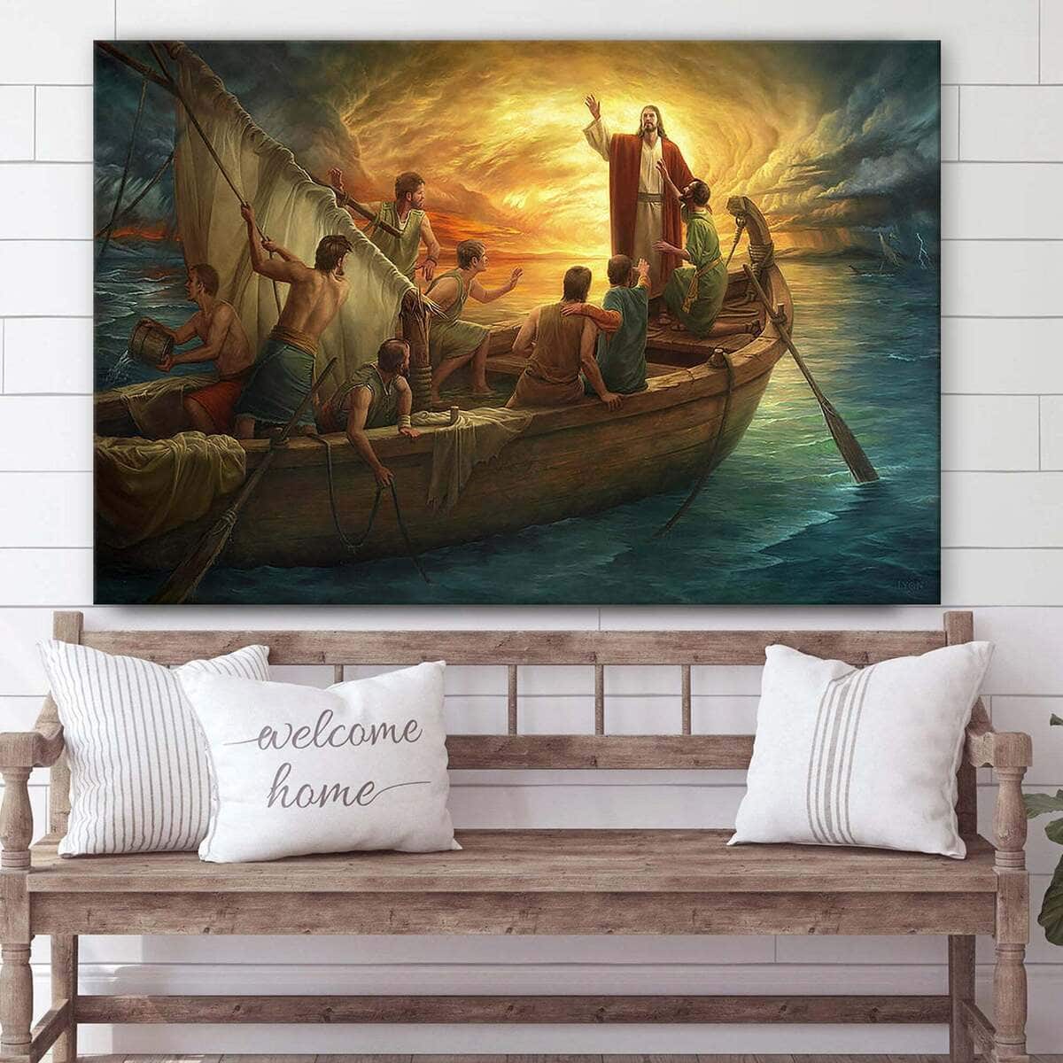 From Fear To Faith Jesus Christian Faith Canvas Wall Art From Fear To Faith Jesus Christian Faith Canvas Wall Art