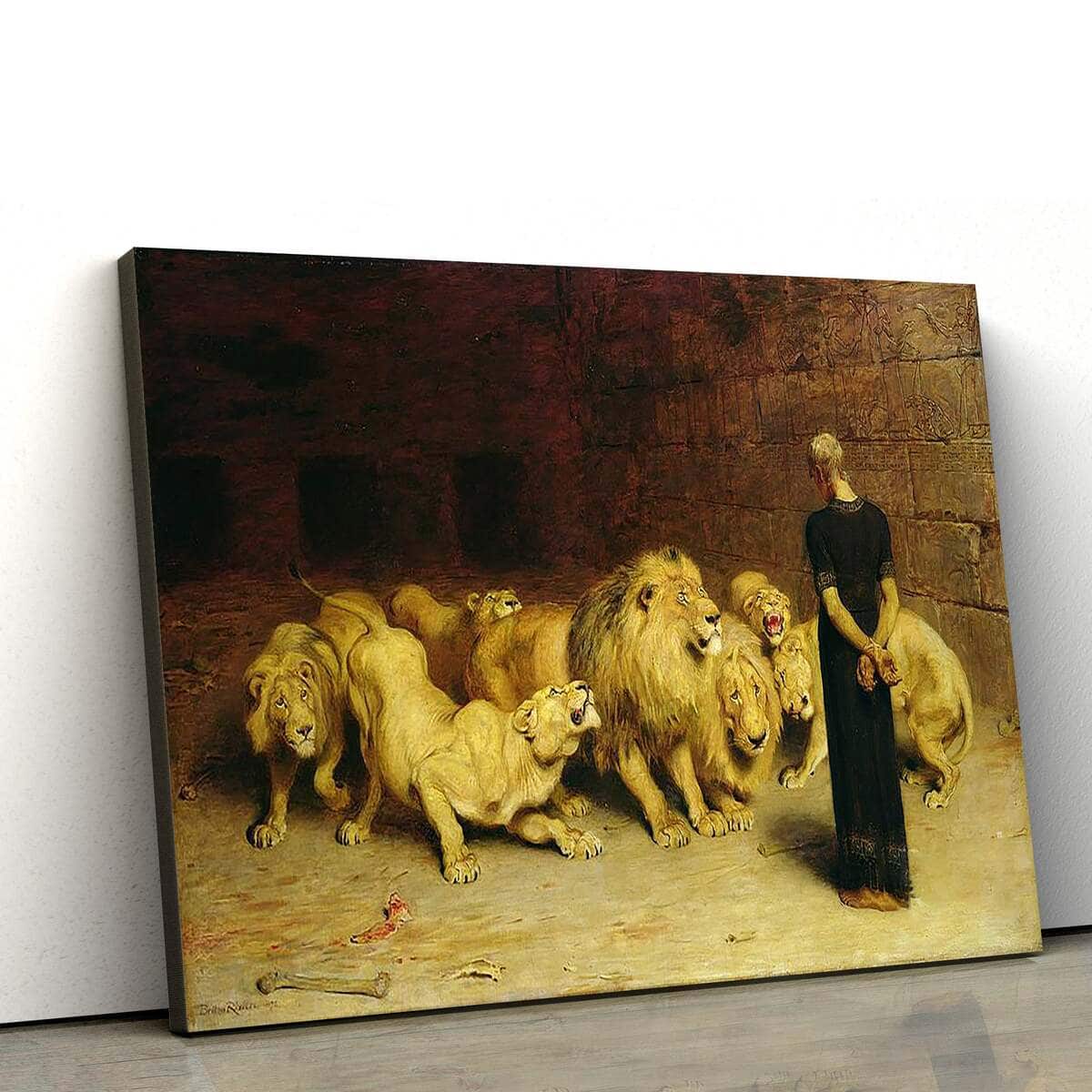 Daniel In The Lions Den Jesus Christian Faith Canvas Wall Art Daniel In The Lions Den Jesus Christian Faith Canvas Wall Art